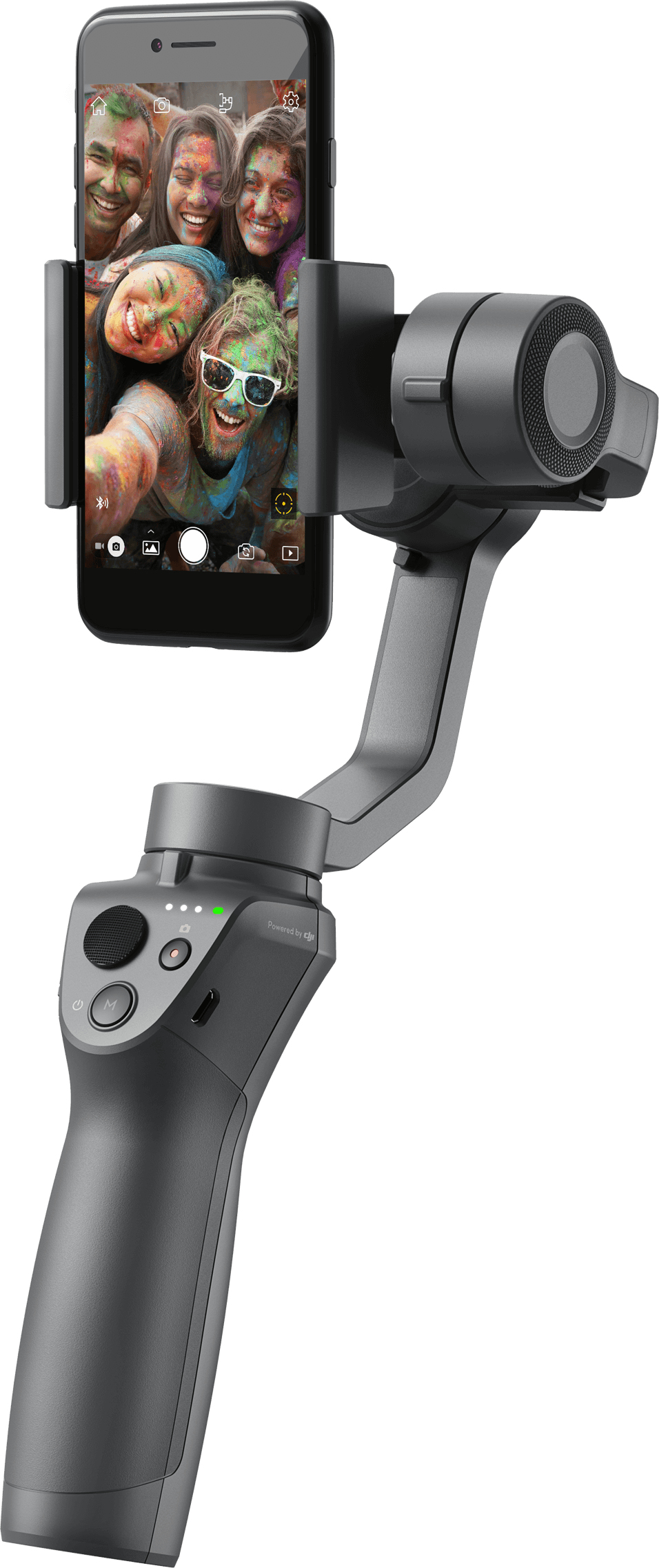 Estabilizador digital - DJI Osmo Mobile 2, Estabilizador de mano, Inclinable, Plegable, Negro