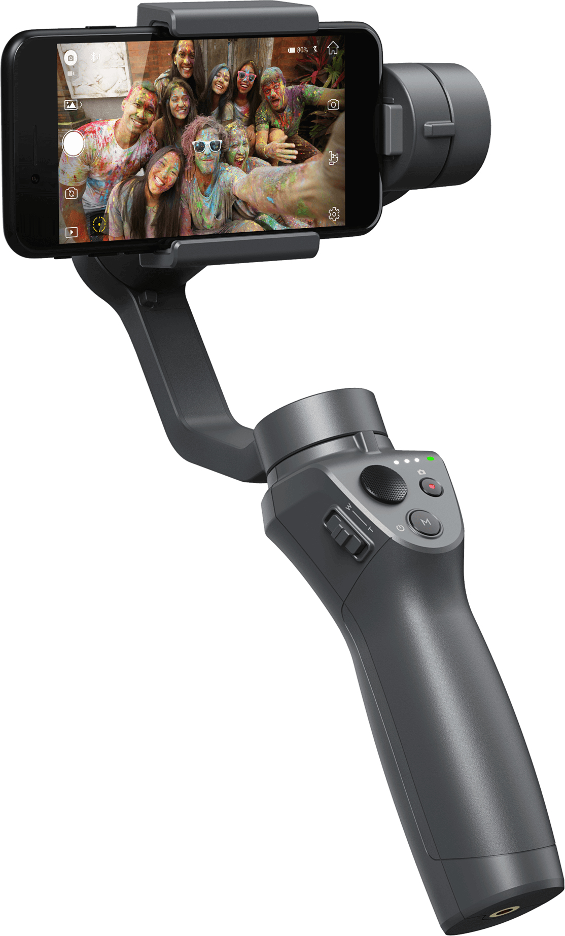 Estabilizador digital - DJI Osmo Mobile 2, Estabilizador de mano, Inclinable, Plegable, Negro