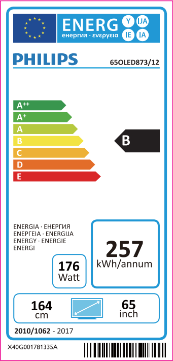 TV OLED 65" - Philips 65OLED873/12, Ultra HD 4K, HDR Perfect, Android TV, Ambilight+ Hue, P5 Engine