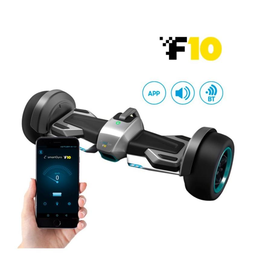 Hoverboard - Woxter SG27-084 Smartgyro F10, Luces LED, Plata