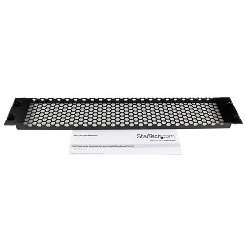 Panel Ciego Para Armario Rack 19'' - 2 Unidades, Color Negro, Medidas 482.6x88 Mm, Material Metal