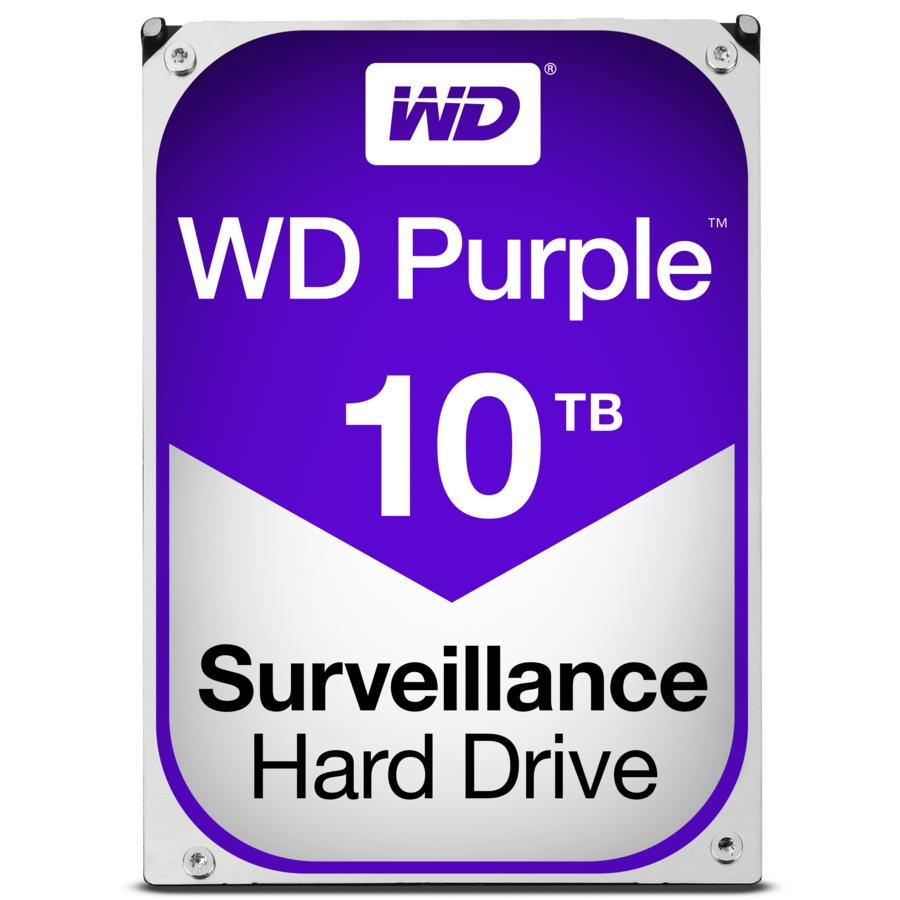 Disco duro - Western Digital Purple WD100PURZ, 10 TB, Sata 3, 64 MB