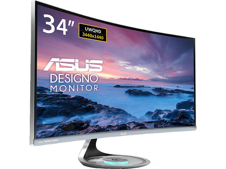 Monitor ASUS MX34VQ, 34", UWQHD, 1800R, Harman Kardon, Gris
