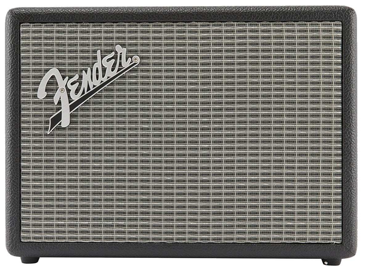 Altavoz inalámbrico - Fender Monterey, 120W, Bluetooth, Negro, Plata, diseño retro, conector RCA