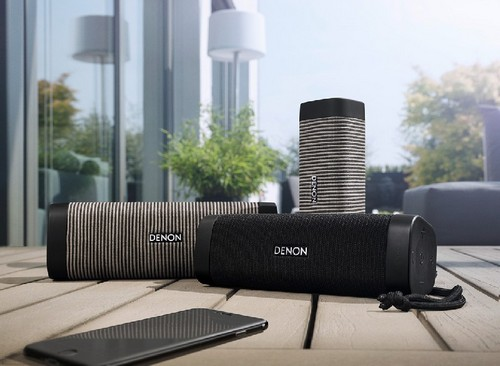 Altavoz inalámbrico - Denon Envaya Mini DSB-150BT, Bluetooth, 17W, Micrófono, Gris