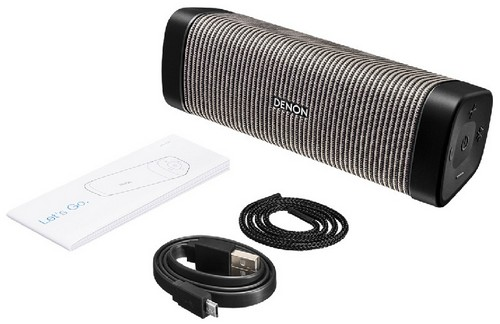 Altavoz inalámbrico - Denon Envaya Mini DSB-150BT, Bluetooth, 17W, Micrófono, Gris