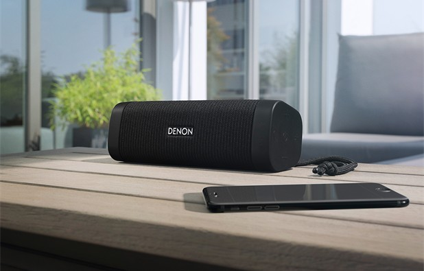 Altavoz inalámbrico - Denon Envaya DSB-250BT, 27W, Bluetooth, Resistente al agua, Negro