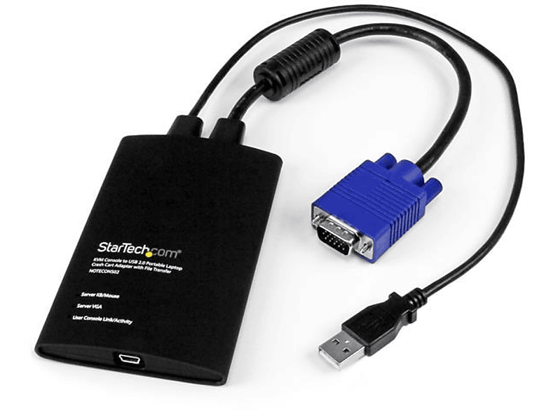 Adaptador Crash Cart | StarTech.com NOTECONS02 Consola Crash Cart KVM USB para Portátil