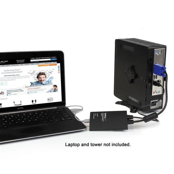 Adaptador Crash Cart - StarTech.com NOTECONS02 Consola Crash Cart KVM USB para Portátil