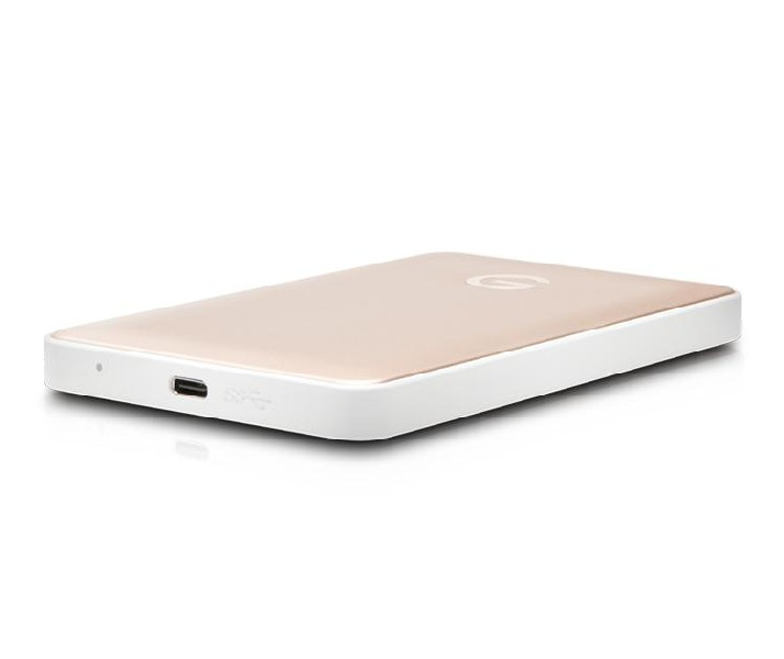 Disco duro 1TB - G-Technology, G-DRIVE, USB C 3.1,130 MB/s, Rosa