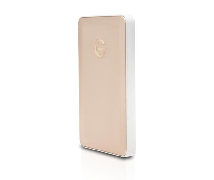 Disco duro 1TB - G-Technology, G-DRIVE, USB C 3.1,130 MB/s, Rosa