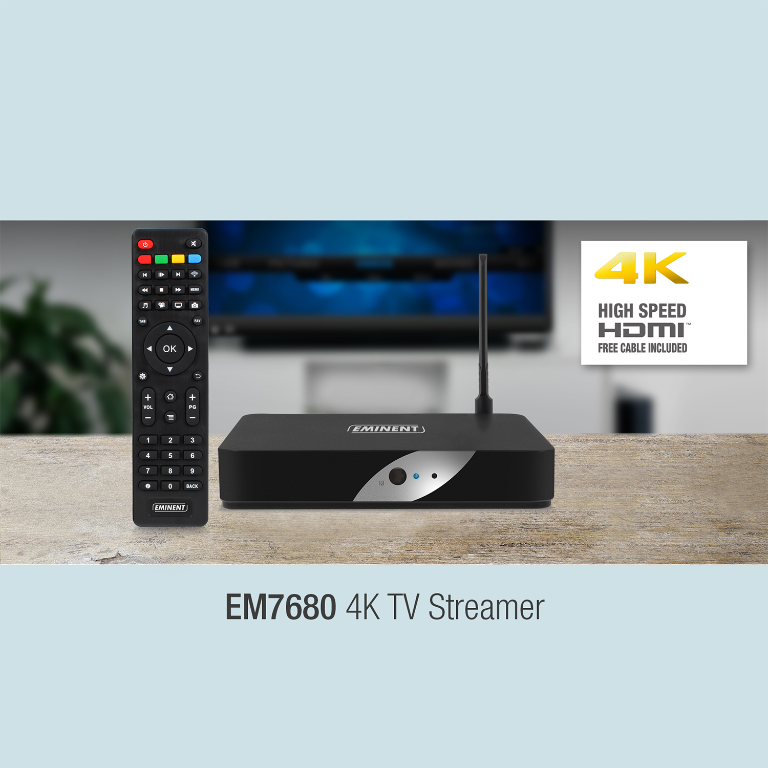 Smart TV - Eminent EM7680, 4K, Ultra HD, 8GB, WiFi y Ethernet