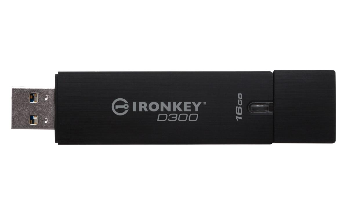 Pendrive de 16GB - IronKey IKD300, USB 3.0 (3.1 Gen 1), Tipo A