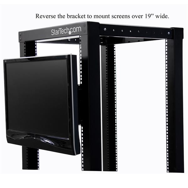 Soporte - StarTech.com RKLCDBK Soporte de Montaje para LCD en Rack o Gabinete de Servidores