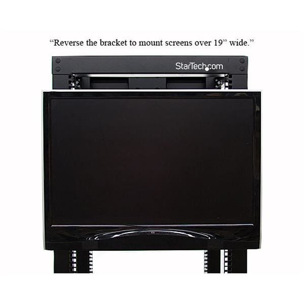Soporte - StarTech.com RKLCDBK Soporte de Montaje para LCD en Rack o Gabinete de Servidores