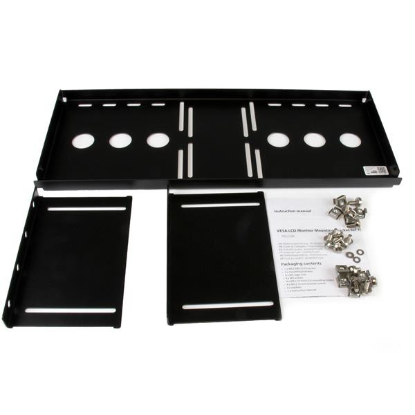 Soporte - StarTech.com RKLCDBK Soporte de Montaje para LCD en Rack o Gabinete de Servidores