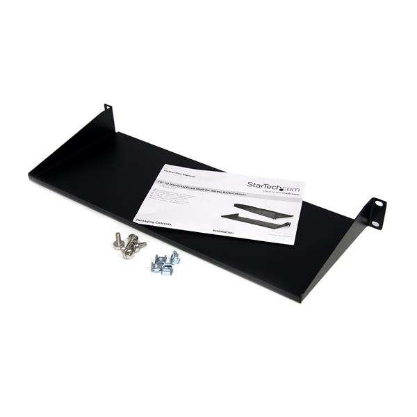 Estante para Rack - StarTech.com CABSHELF1U Estante 1U con rack y fondo de 7 pulgadas – 15 kg
