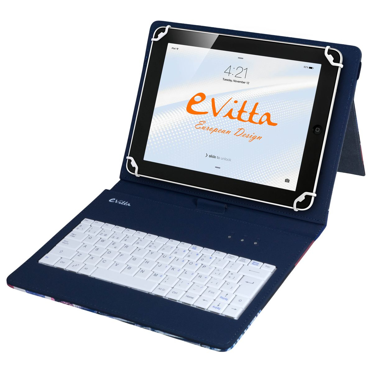 Funda con teclado e-Vitta EVUN000802 8" Folio England funda para tablet