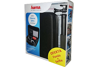 Accesorio cámara deportiva - Hama 142079 KIT FUNDA + SELFIE, Interior personalizable