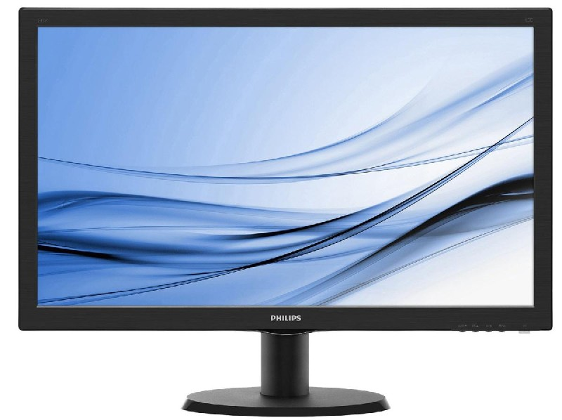 Monitor - Philips, 243V5LHSB, 23.6", Full HD, 1920 x 1080, HDMI / VGA / DVI, Negro