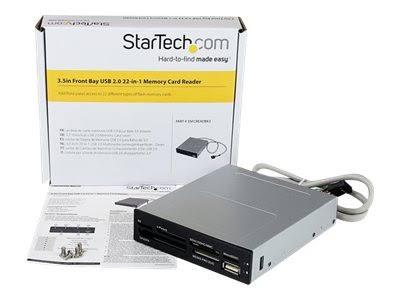Lector de Tarjetas - StarTech.com 35FCREADBK3 Adaptador Bahia Frontal 3.5 Lector Tarjetas Memoria