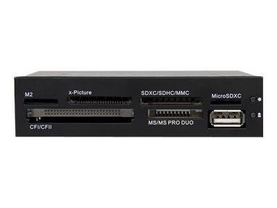 Lector de Tarjetas - StarTech.com 35FCREADBK3 Adaptador Bahia Frontal 3.5 Lector Tarjetas Memoria