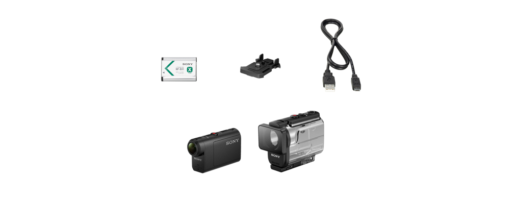 Cámara deportiva - Sony HDR-AS50B Action Cam Full HD, Sumergible 60 metros