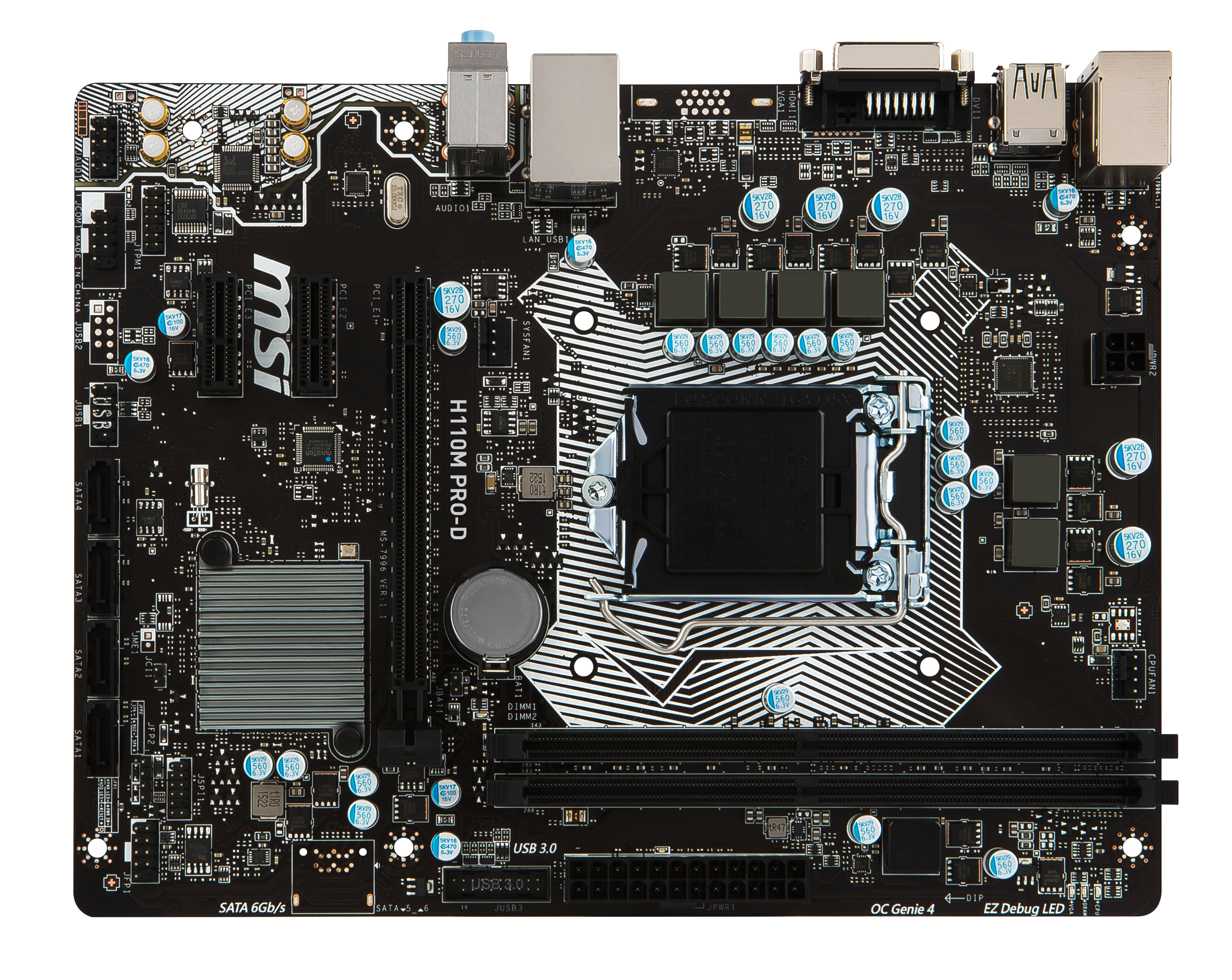 MSI H110M Pro-D Soket 1151 Ddr4 2133 Dvı Usb 3.1 Matx Anakart