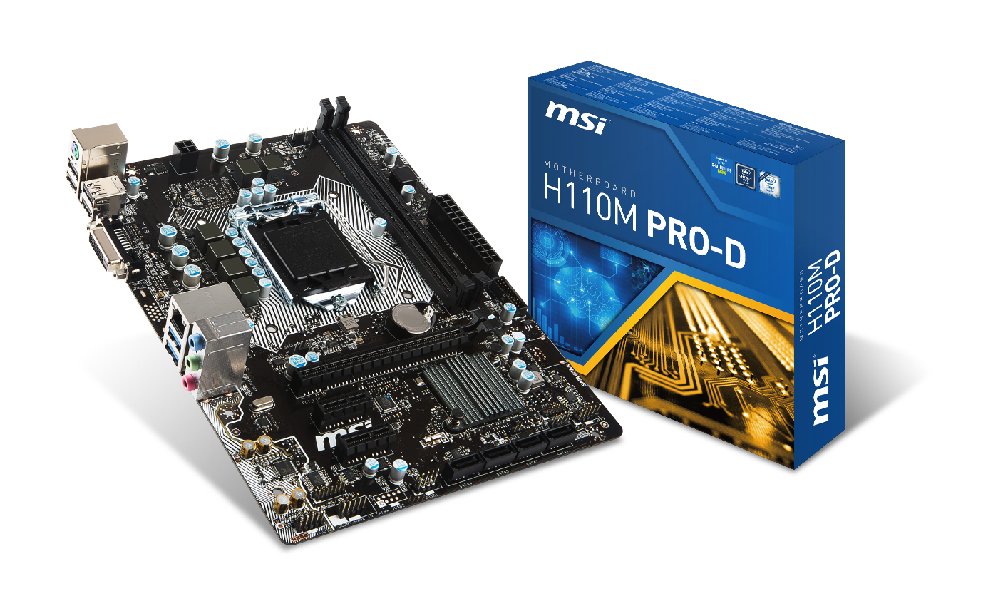 MSI H110M Pro-D Soket 1151 Ddr4 2133 Dvı Usb 3.1 Matx Anakart