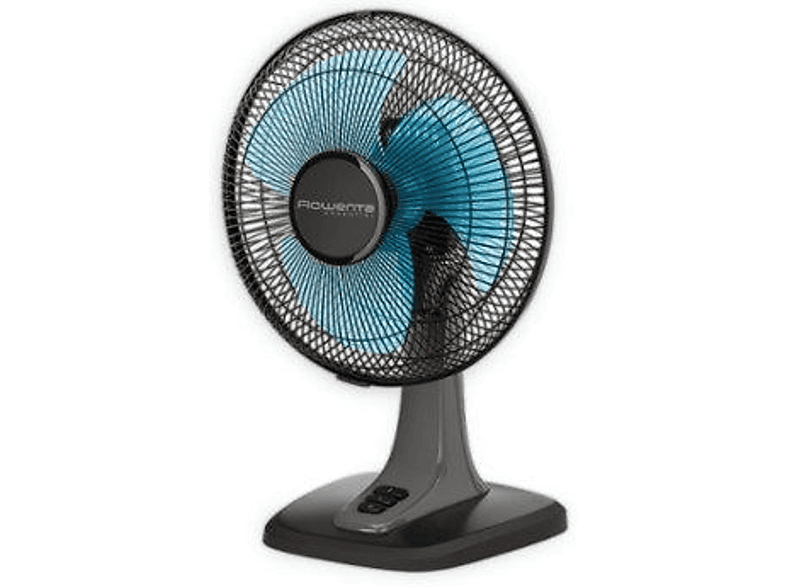 Ventilador de sobremesa - Rowenta VU2110, 25 cm, 2 velocidades, Oscilación y Orientación ajustable