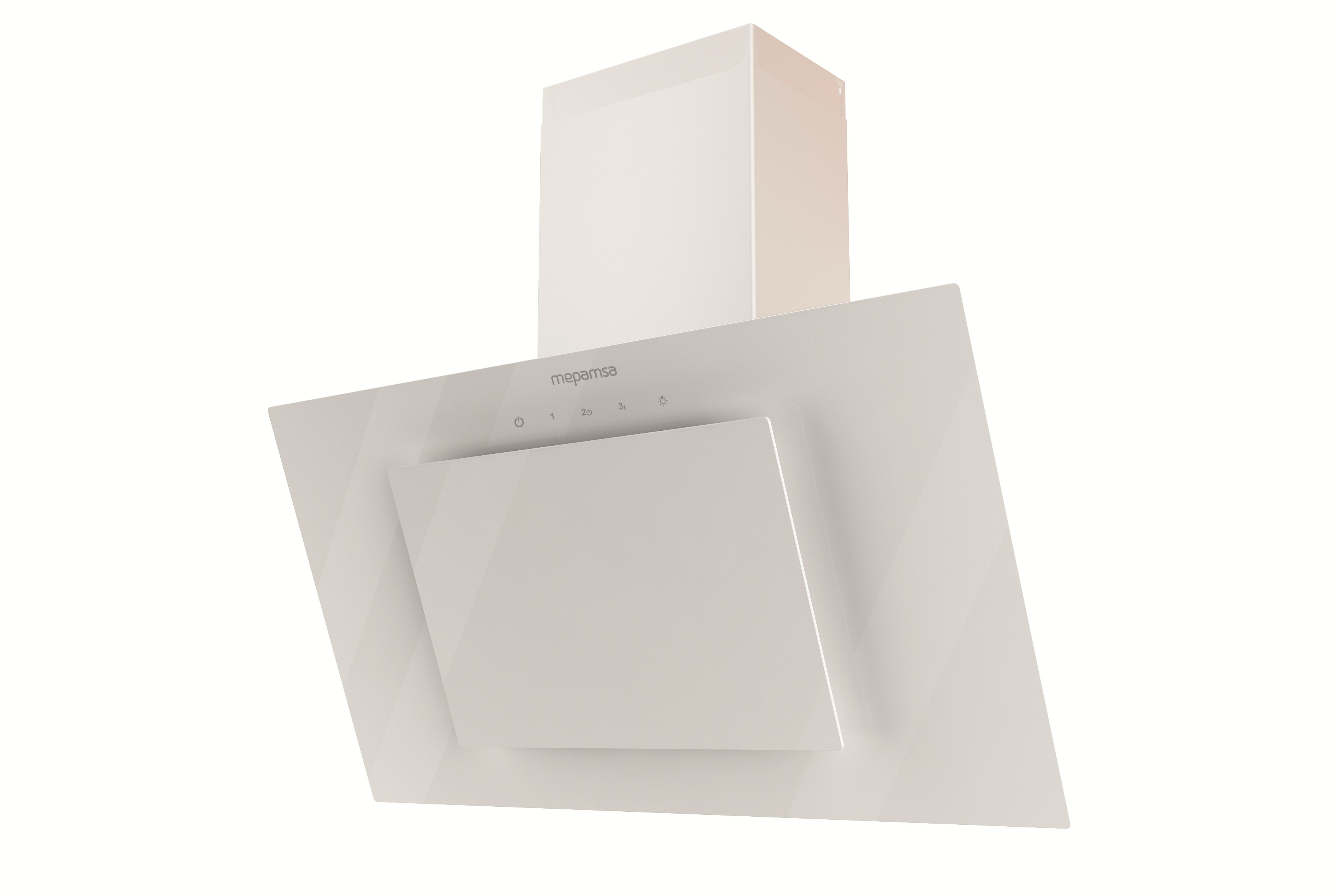 Campana decorativa - Mepamsa Empire GreenPower 70, Decorativa, 850 m³/h, 288 W, Clase A, Blanco