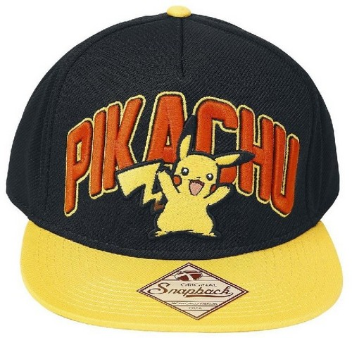 Gorra - Blade Pikachu Snapback, Negro y amarillo