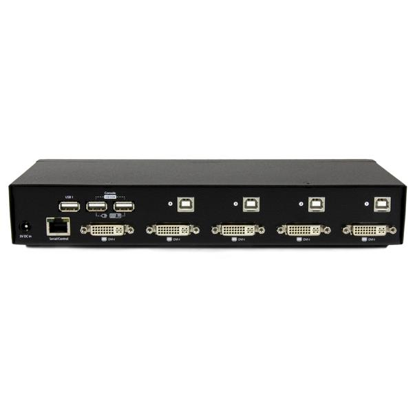 Switch KVM - StarTech.com SV431DVIUDDM Switch Conmutador KVM 4 Puertos DVI con DDM y Cables
