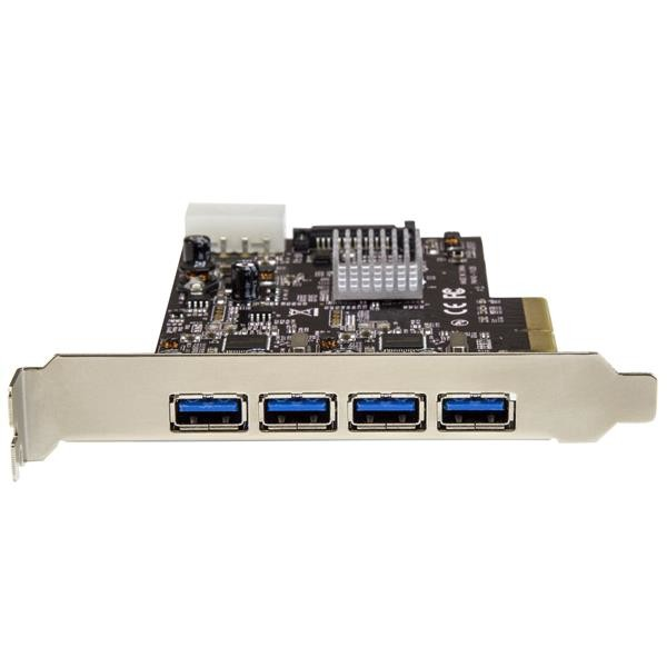 Tarjeta USB - StarTech.com PEXUSB314A2V Tarjeta PCI Express 4 Puertos USB 3.1 USBA 2 Canales