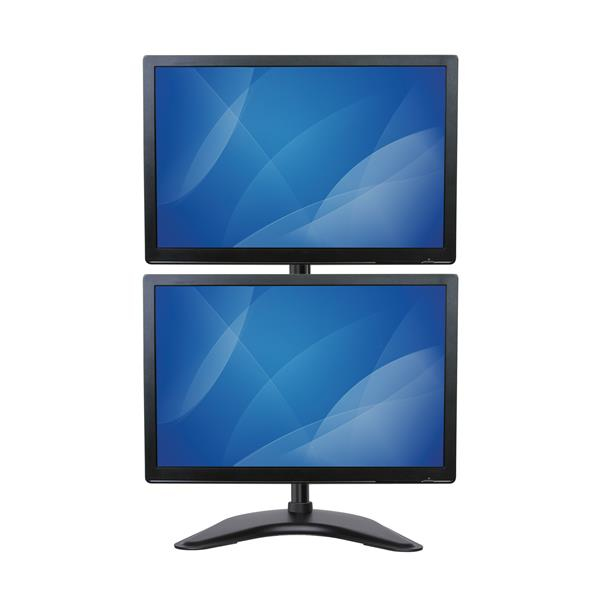 Soporte - StarTech.com ARMBARDUOV Soporte Vertical Acero para 2 Monitores Base Ajustable VESA