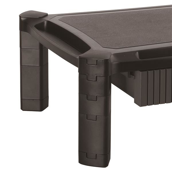 Soporte - StarTech.com MONSTADJDL Base con Cajon Monitor Altura Ajustable y Columnas Apilables