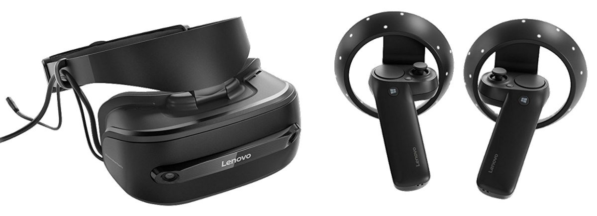Gafas de realidad virtual - Lenovo Explorer, Mixed Reality, Motion Sensor Tracking, USB 3.0 +