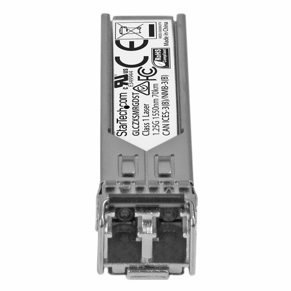 Transceptor SFP - StarTech.com GLCZXSMRGDST SFP 1000Base-ZX Comp Cisco GLC-ZX-SM-RGD Mono LC 70km