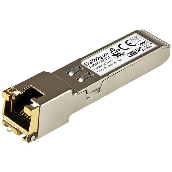 Transceptor SFP - StarTech.com MASFP1GBTXST SFP 1000Base-T Comp Cisco Meraki MA-SFP-1GB-TX RJ45 100m