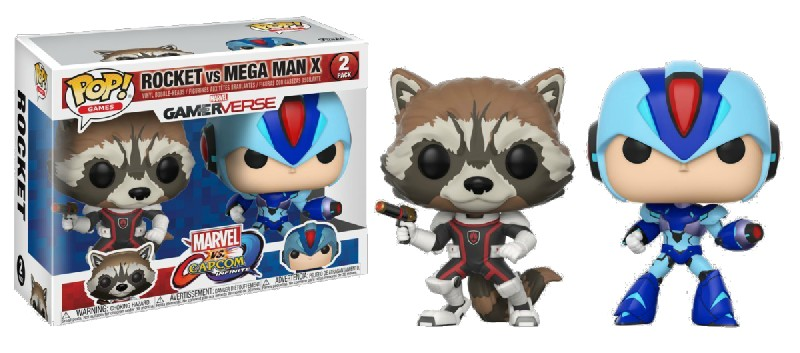 Figura - Funko Pop! Rocket vs. Mega Man X, Marvel vs. Capcom