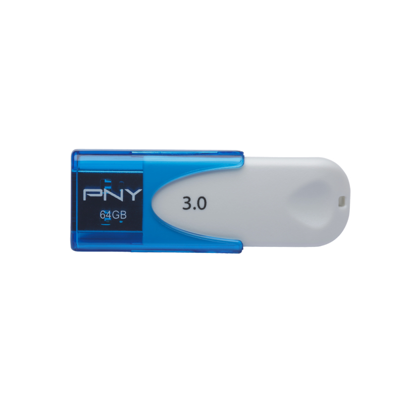 Pendrive - PNY Attaché 4, 64GB, USB 3.0 (3.1 Gen 1), Tipo A