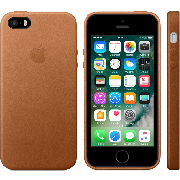 Carcasa para iPhone 5/5S/SE - Apple MNYW2ZM/A, 4", Marrón