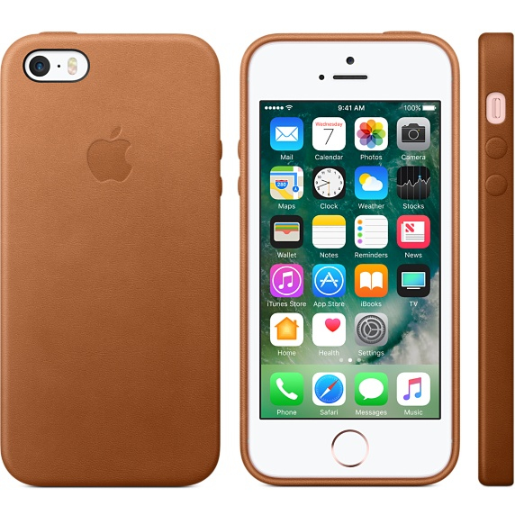 Carcasa para iPhone 5/5S/SE - Apple MNYW2ZM/A, 4", Marrón
