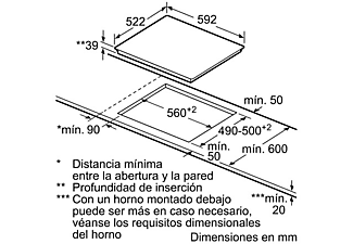 Encimera - Balay 3 EB 767 LQ, Vitrocerámica, Eléctrica, 3 zonas, 32 cm
