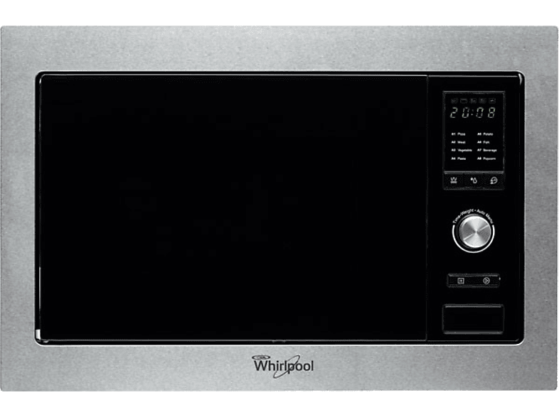 Microondas integrable - Whirlpool AMW 160/IX, Función Grill 1000W, Microondas 900W