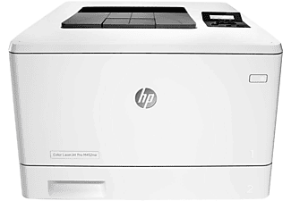 Impresora Láser - HP Color LaserJet Pro M452NW, Ethernet, 27 ppm, 600 ppp, WiFi, Impresión móvil