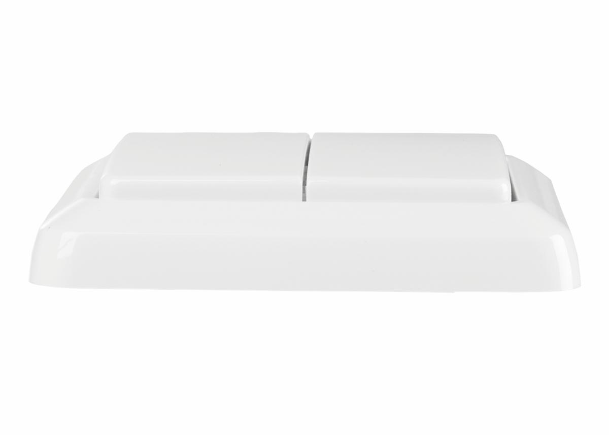 Interruptor inalámbrico - Trust AWST-8802, Doble, Para control inalámbrico de luces, Blanco