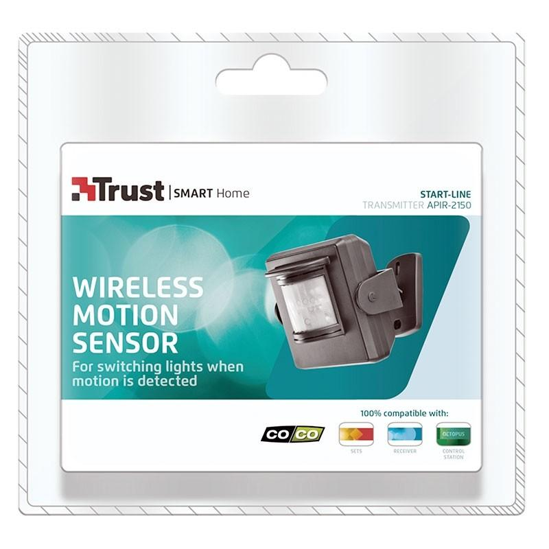 Sensor de movimiento exterior - Trust APIR-2150, Negro