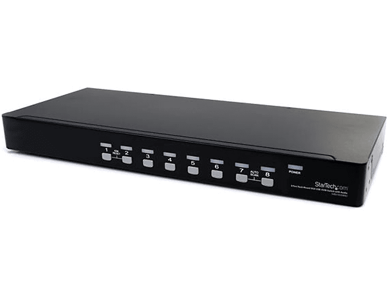 Switch KVM | StarTech.com SV831DUSBAU Conmutador KVM USB VGA de 8 puertos con Montaje en Rack