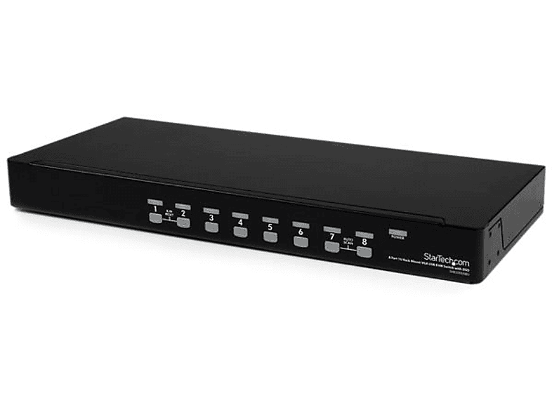 Switch KVM | StarTech.com SV831DUSBU Switch KVM 8 Puertos VGA USB 2.0 USB A 1U Rack Estante